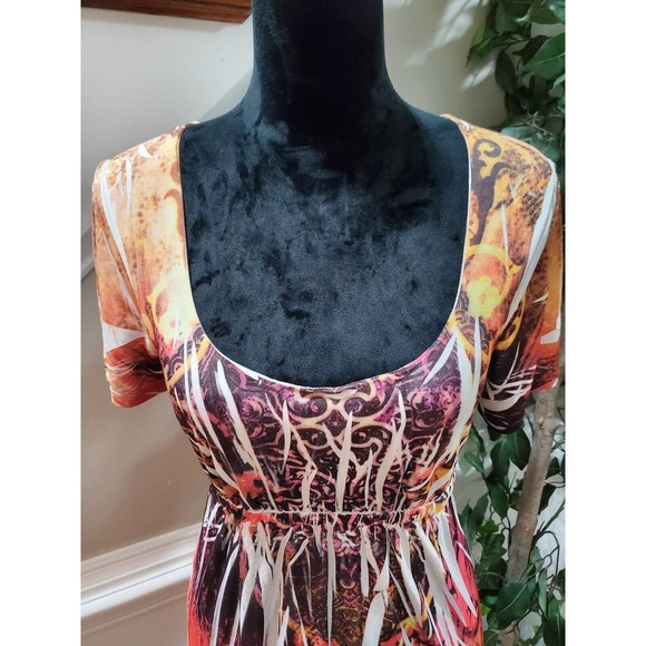 DNLA Sport Women's Polyester Scoop Neck Short Sleeve Knee Length Dress Size L - Picture 5 of 10